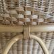 Natural rattan rocking chair.