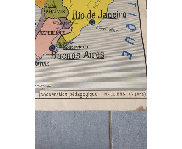 Ancient map political/physical America