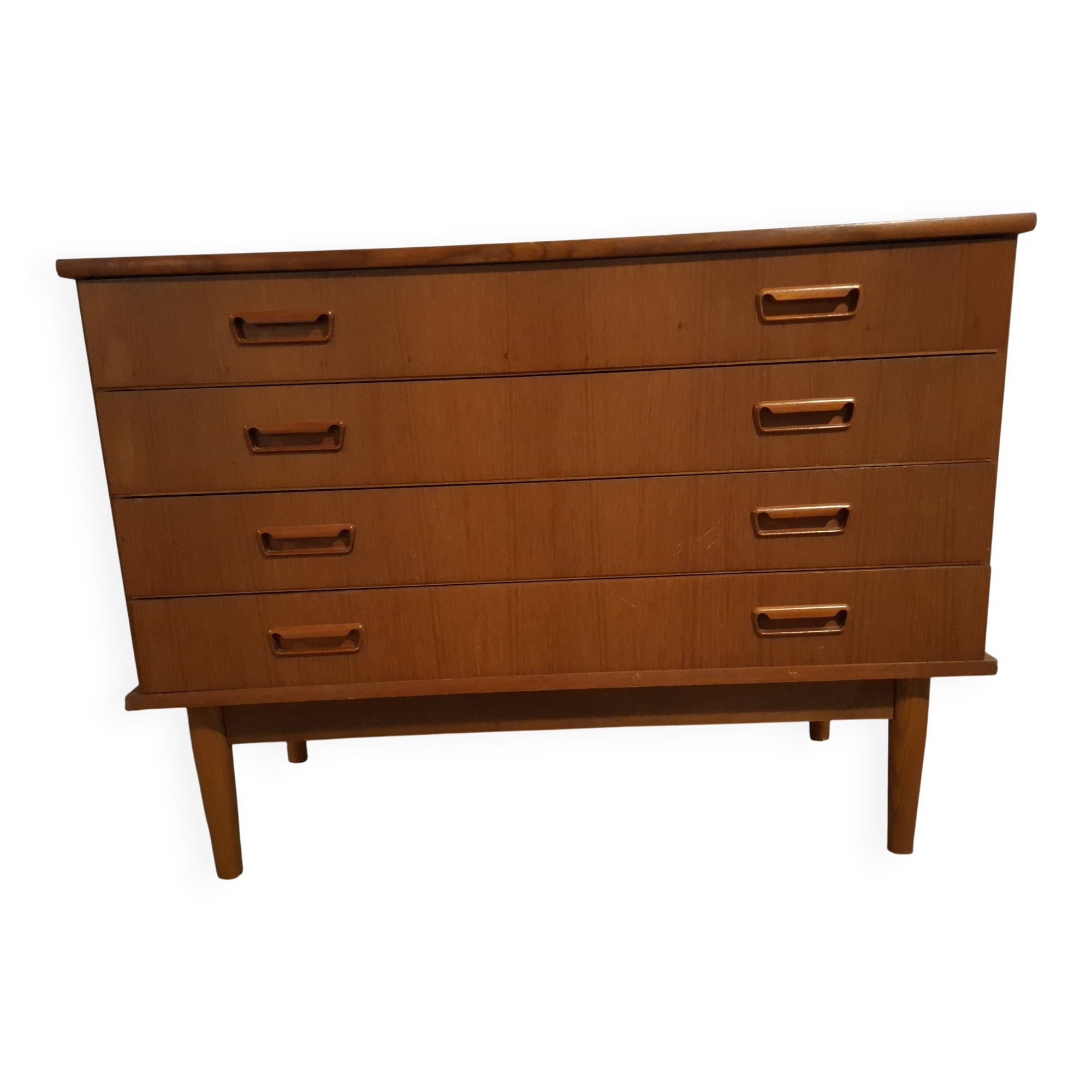 Scandinavian teak chest of drawers, 1960s design
