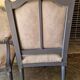 Pair of Louis XVI style armchairs with gendarme hat backs - Wood