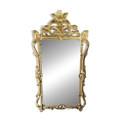 Miroir provençal en bois doré époque louis XV