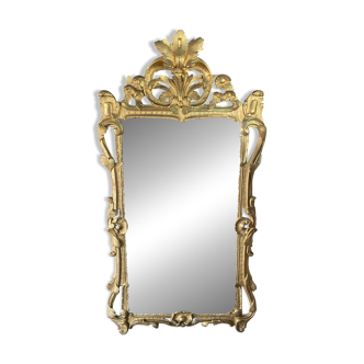 Provencal mirror in gilded wood, Louis XV period