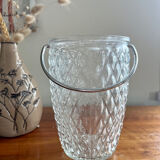 Vintage glass ice bucket