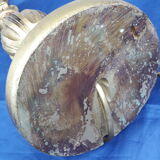 Pied de lampe en résine doré