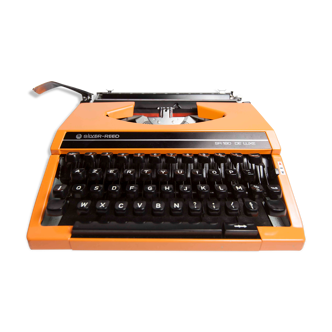 Revised Orange Silver Reed 100 Silver Typewriter and New Ribbon