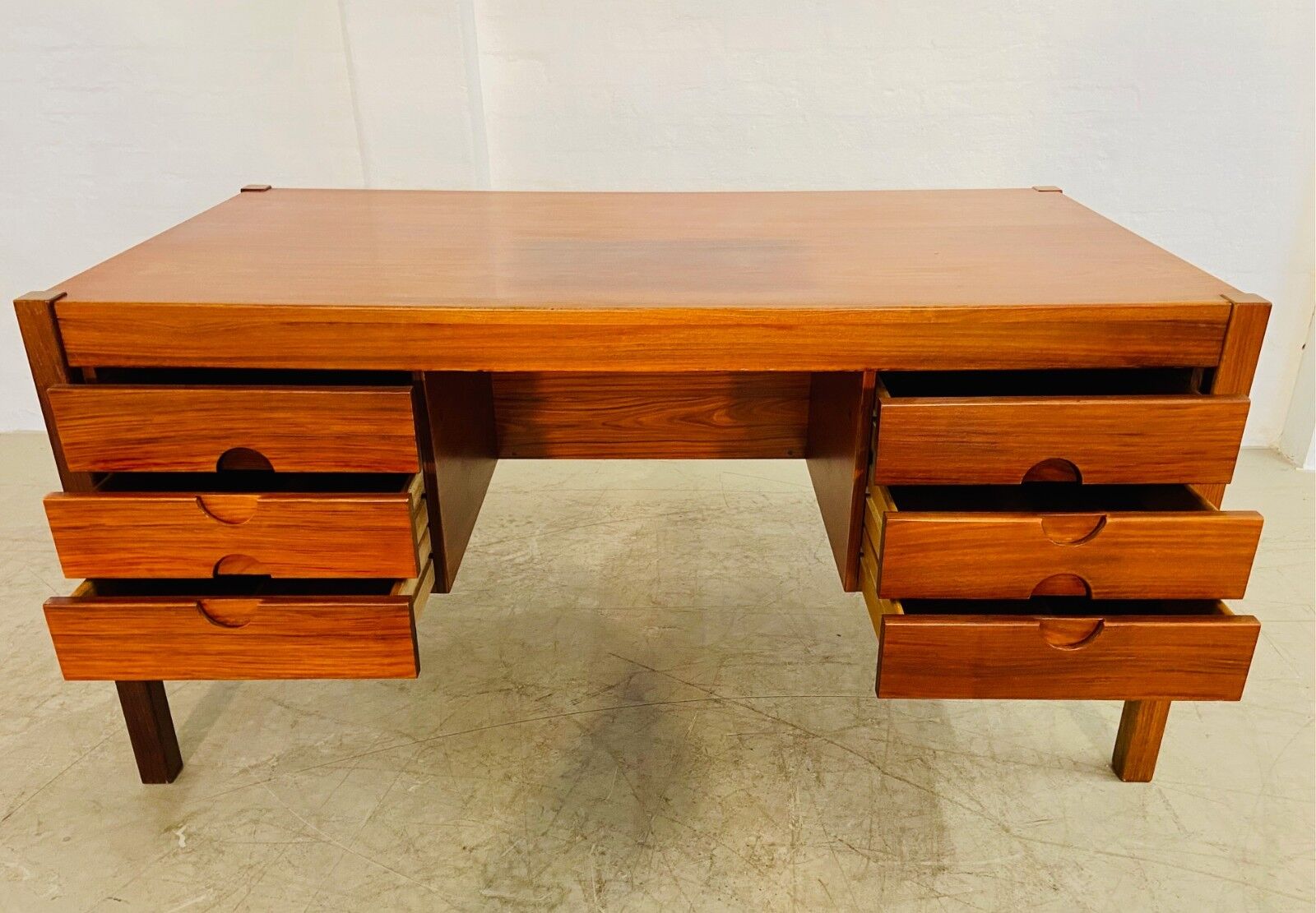Vintage retro Danish mid-century rosewood desk by Christian Linneberg 1960s