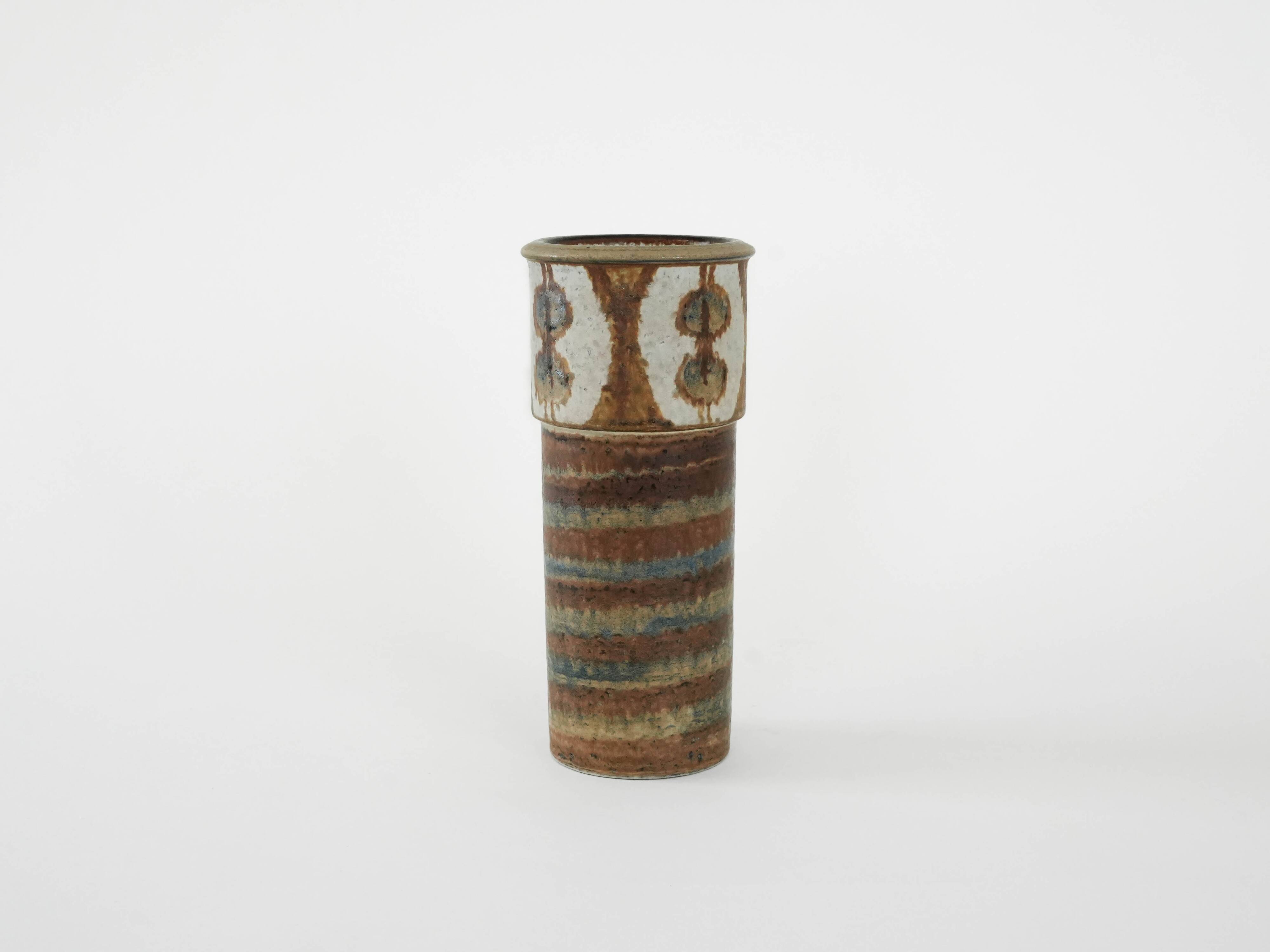Ceramic vase, Danish design, 1960s, manufacturer: Søholm, designer: Svend Å