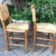 Charlotte Perriand 2 chairs mulched Bauche model n ° 19 ash 1950