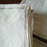 Tablecloth and linen towels has butterfly pattern
