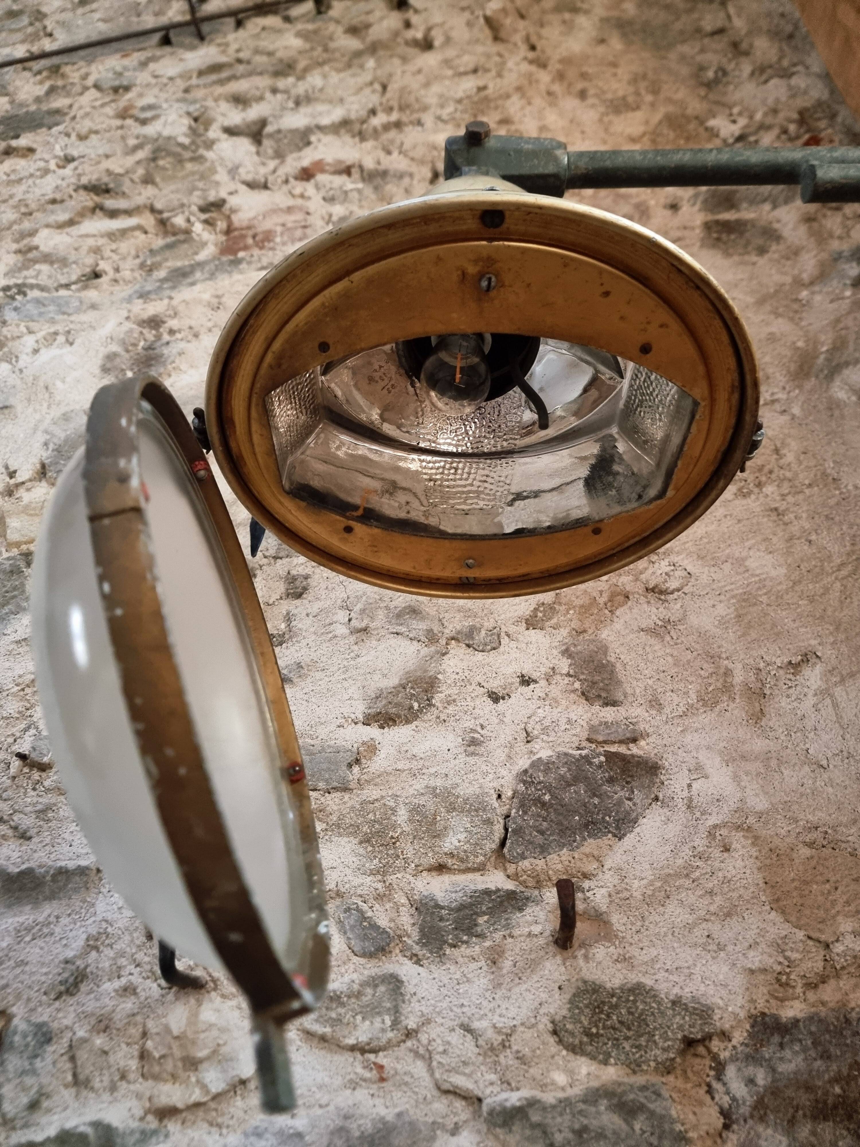 Applique murale vintage de lampadaire – lampe murale industrielle, bras réglable années 1950