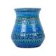 Vintage Blue Bitossi Vase Rimini Blue Aldo Londi Design Sixties