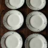 Lot 6 flat plates green Saint Amand