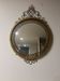 Miroir mural rond - Métal doré à volutes - Style classique - Années 1950