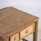 Central European pine kitchen table with two drawers – Tyrol, circa 1910