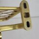 1960s gold aluminum coat rack
