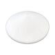Round white glass ceiling lamp, Penko Pieńsk, Poland 1970s