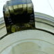 Coupe tripode art deco en verre fumé Tchécoslovaque