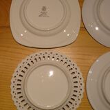 Set of 6 different dessert plates
