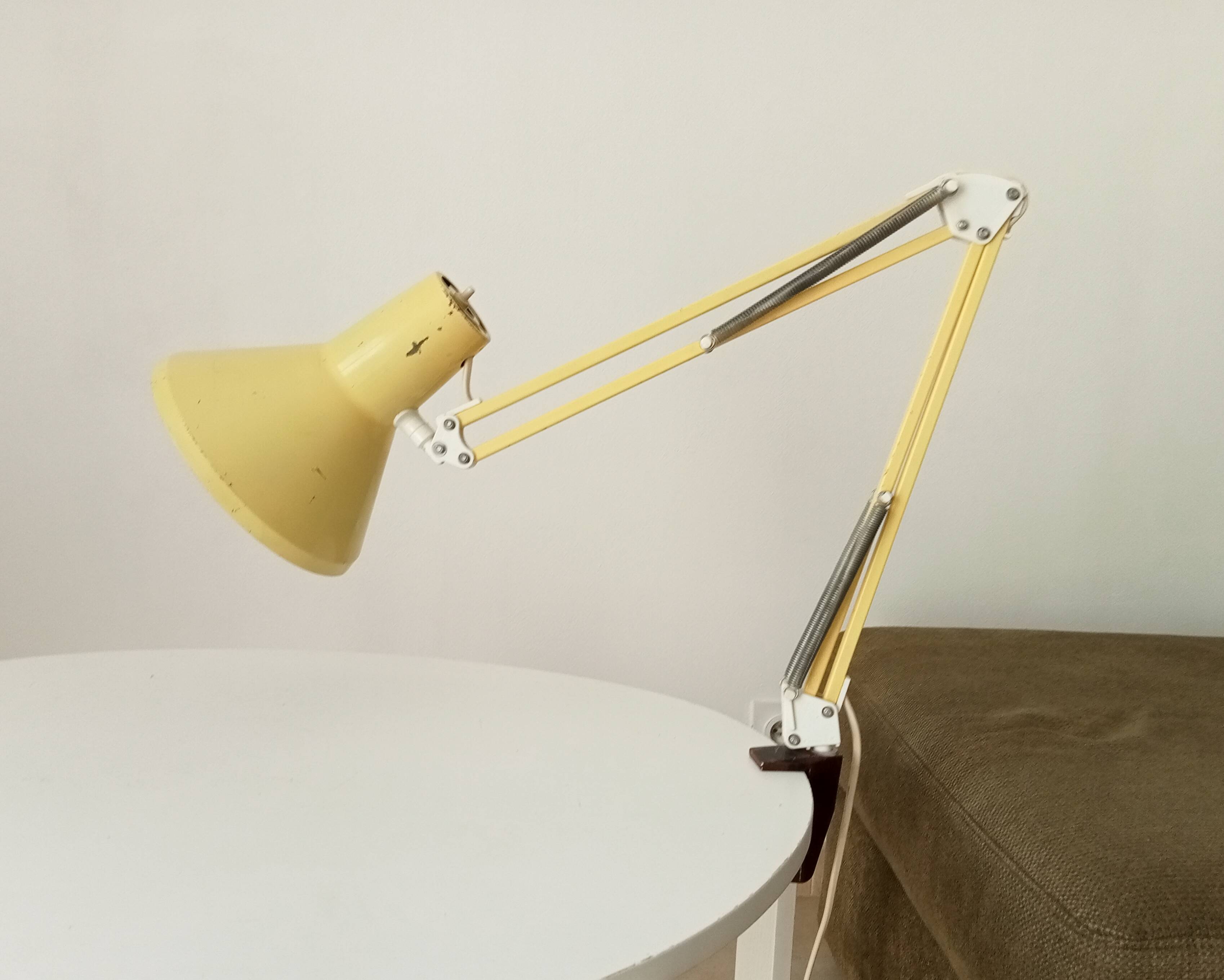 Lampe d' architecte scandinave vintage HCF Danemark pour Maxam 1968