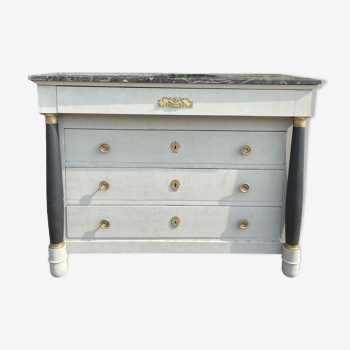 Old Empire style chest of drawers with detached columns