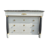 Antique Empire style chest of drawers with detached columns