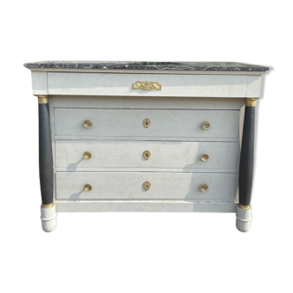 Old Empire style chest of drawers with detached columns