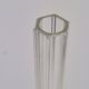 Art Nouveau French Gladioli Fluted Glass Vase, 1920s