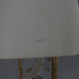 Crystal parrot table lamp, 1970s