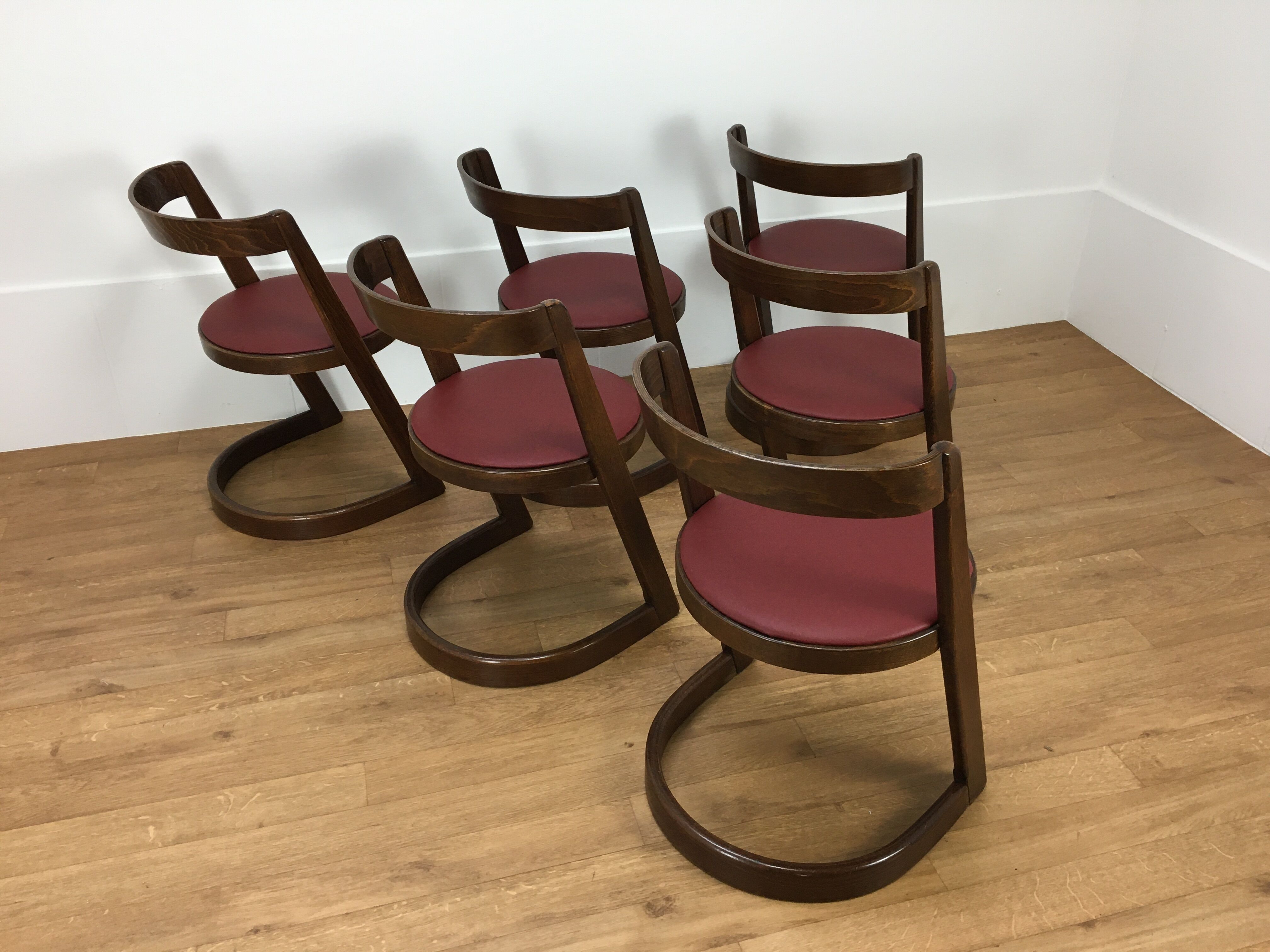 Set of 6 chairs Baumann Halfa design 70's