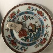 Set of 5 hand-painted dessert plates