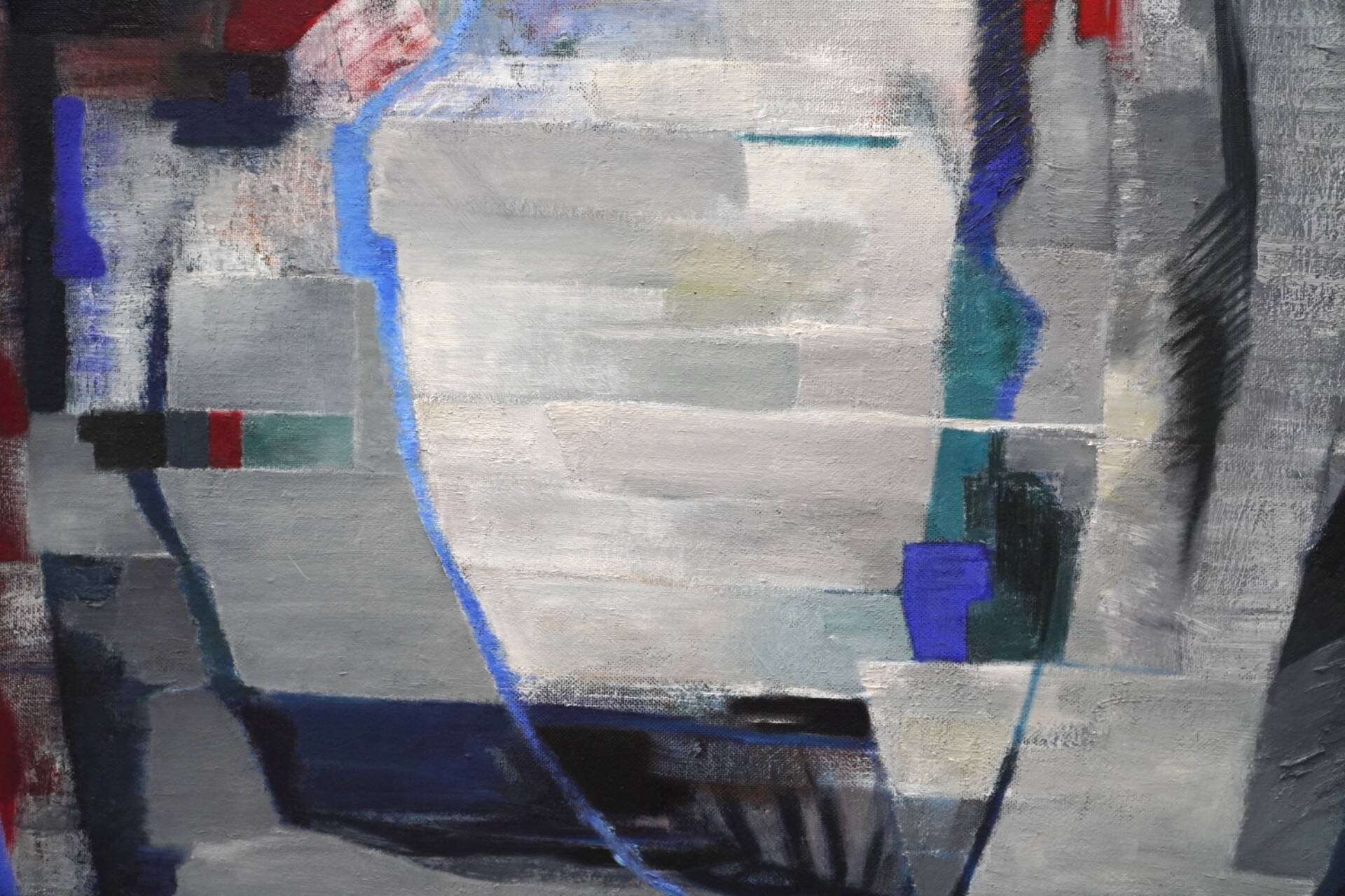 Jozef Mees, Lyrical Abstract Oil on Panel 1978