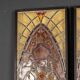 Antique 19thc victorian stained glass window light boxes c.1880