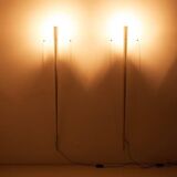 Gilles Derain Pair of Torchere Wall Lights for Lumen Center Italy 1984