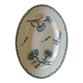 oval dish old iron earth K & G Lunéville