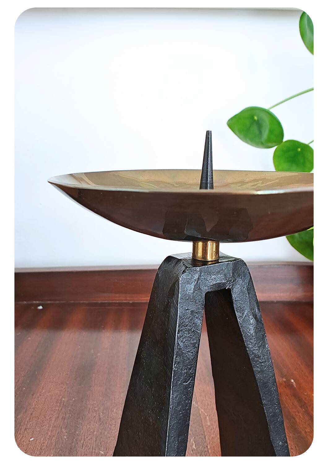 Mid-Century Modern Brutalist Candleholder
