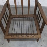 Scandinavian teak armchair, 1960s, Scottish style, collapsible