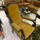 Ancien fauteuil, Voltaire, col-de-cygne stylé restauration