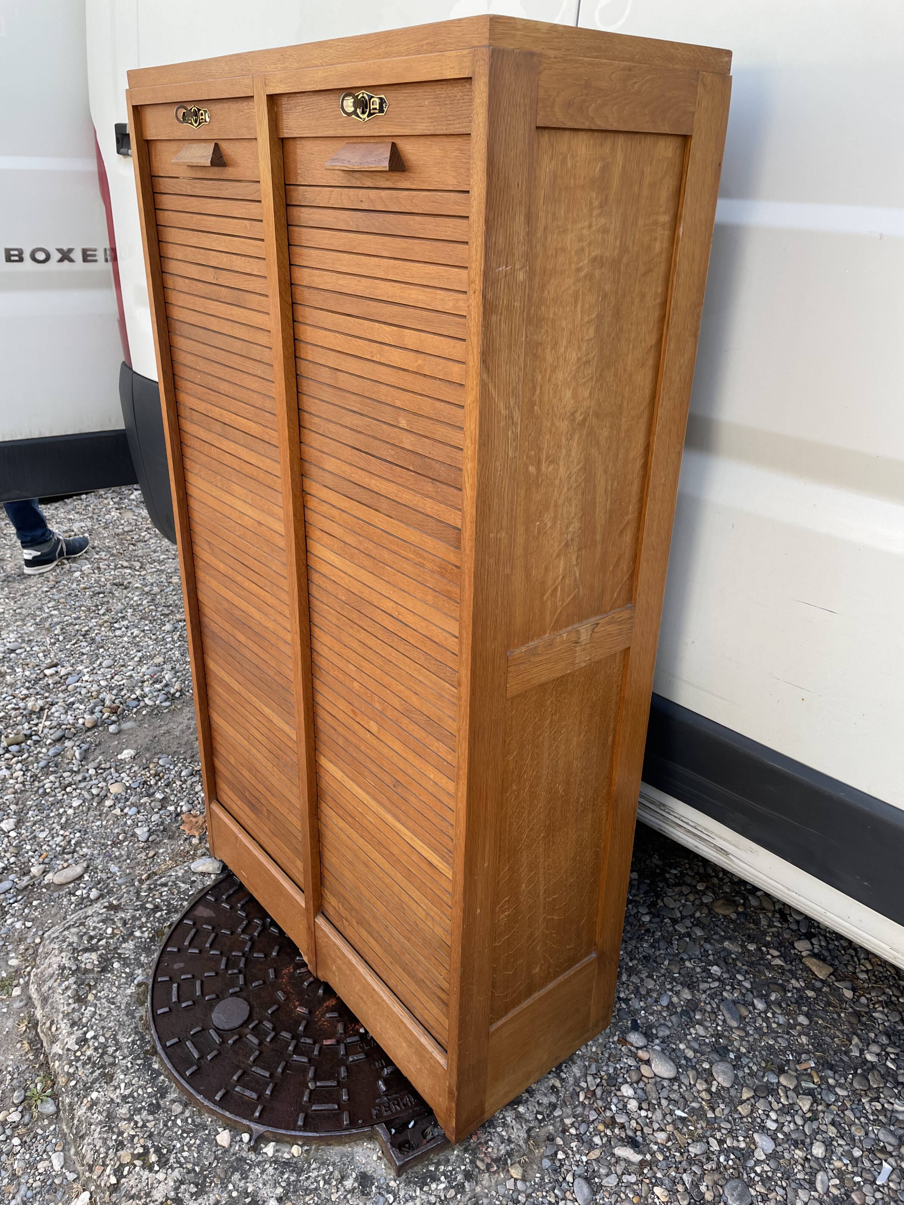 Notary's binder furniture in solid oak 1960