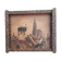 Old wooden top painted and pyroengraved after Boli