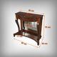Mahogany console, Restoration period – first part of the 19th century.