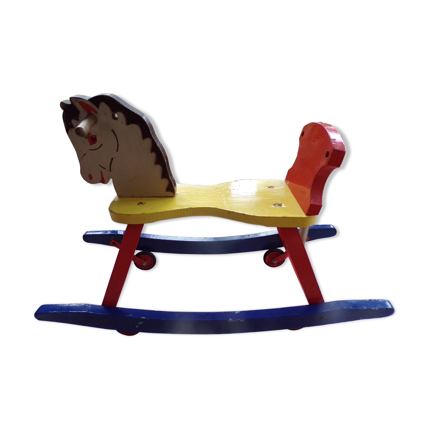 Wooden 60s rocking horse