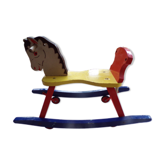 Wooden 60s rocking horse