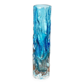 Glass vase with bark design by Ingrid Glas, Germany, 1960s.