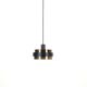 Mid-century brass pendant lamp / 1960s / Danish modern design / black