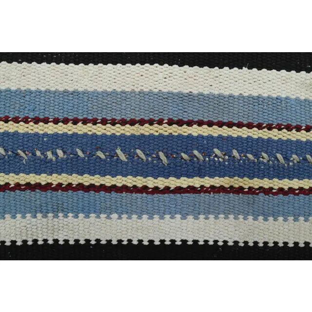 Vintage Turkish Oushak Handmade Wool Cotton Green Runner Rug 80x232