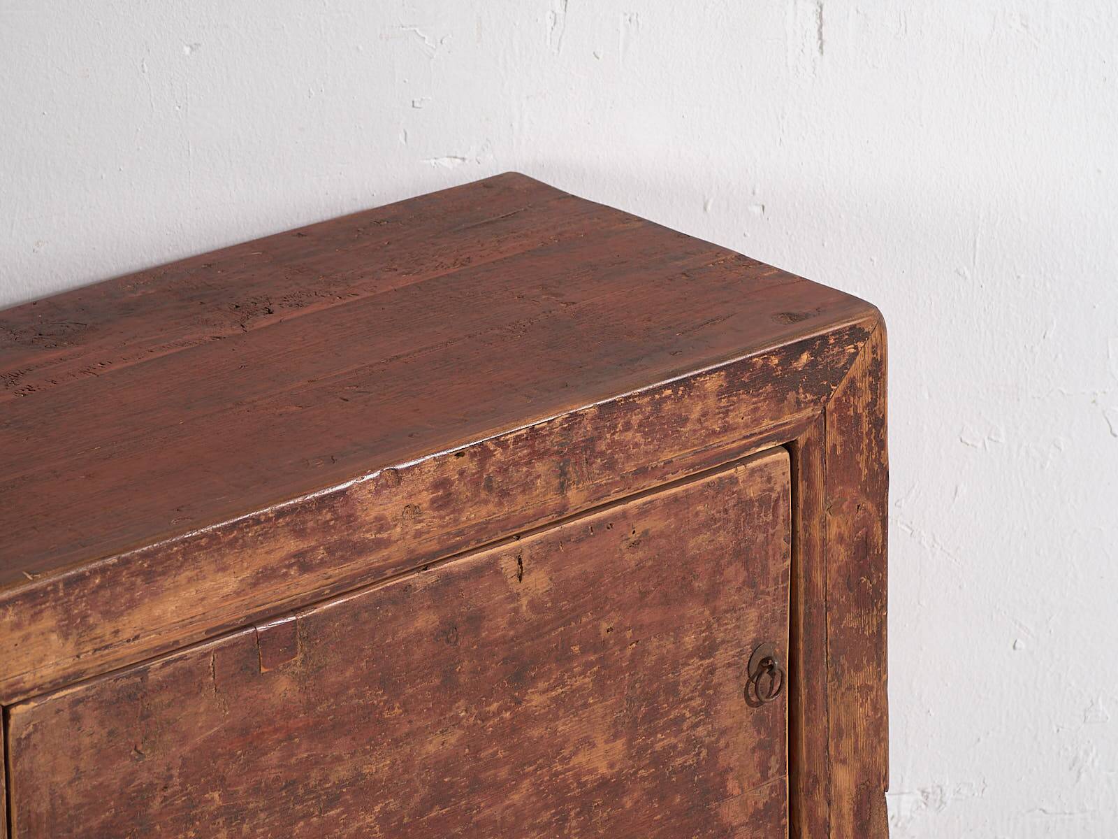 Small antique sideboard with brown patina (circa 1900)
