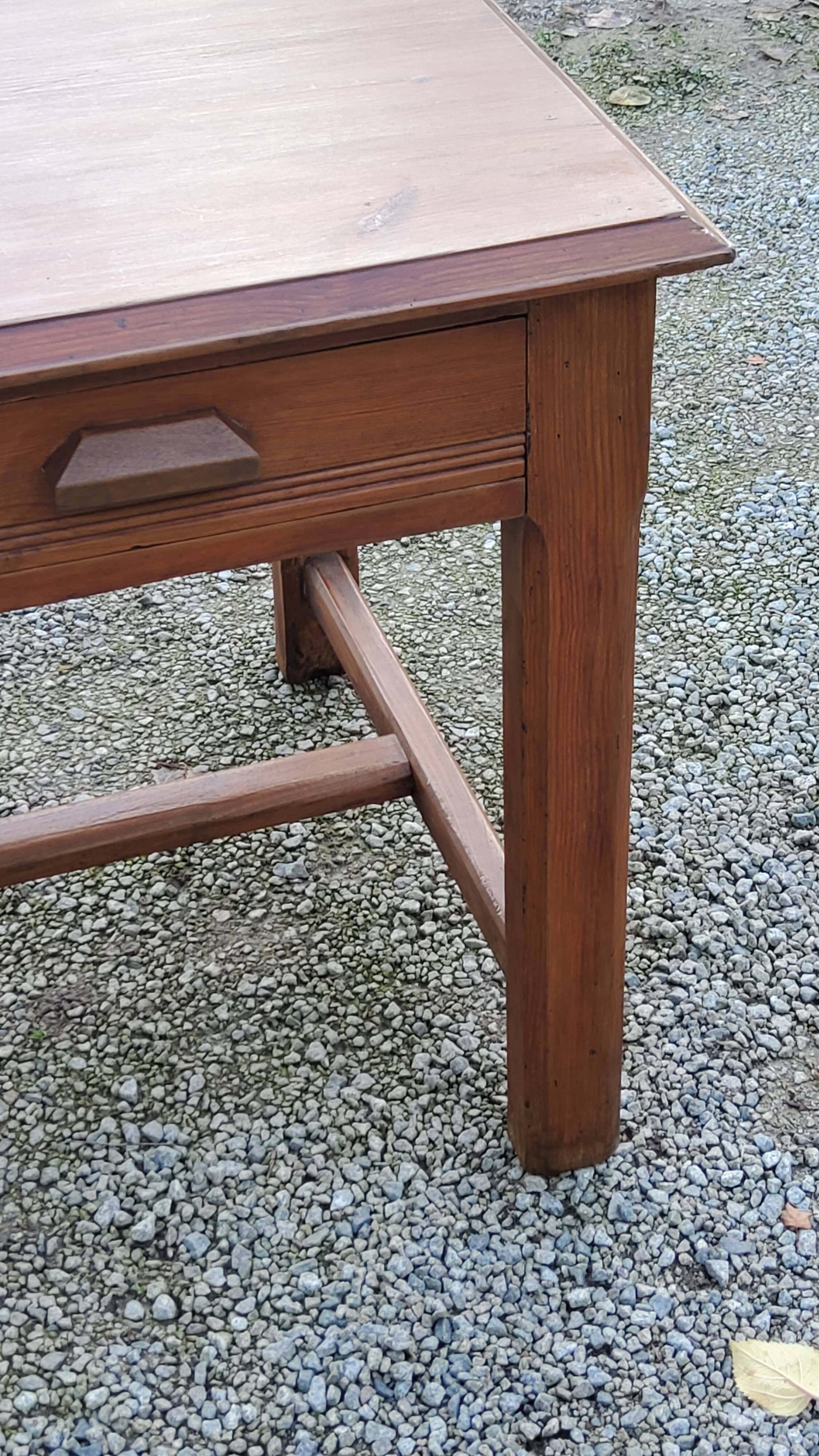 Farm table early 20th century 3 spacer drawers 180cm
