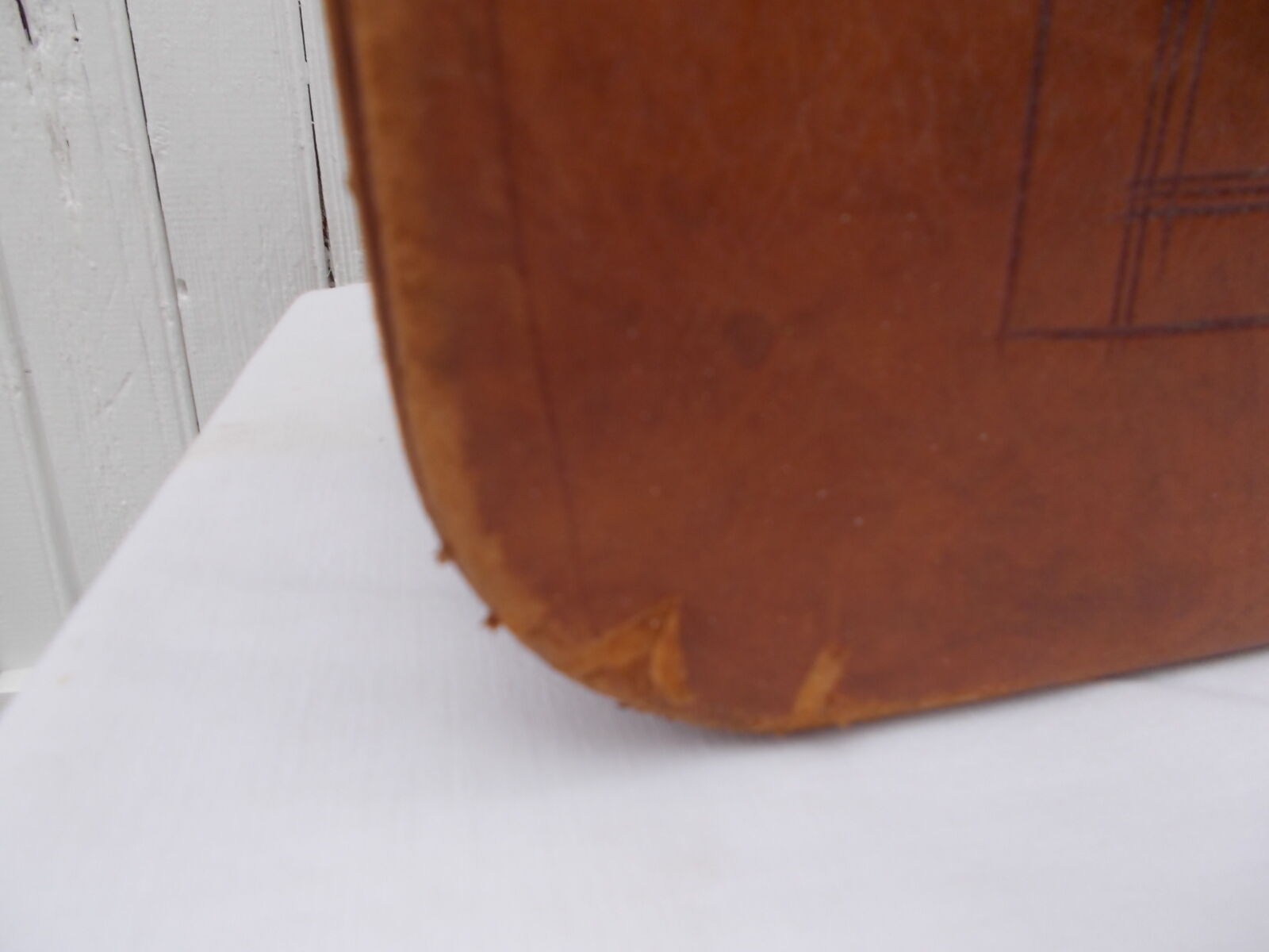 Vintage leather suitcase