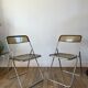 Pair of space age folding chairs, Italy 1967