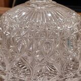 Vintage pressed glass bell jar